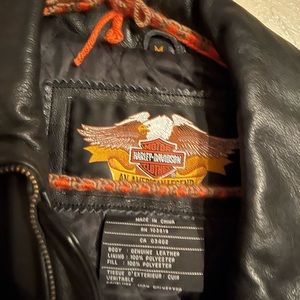 Harley Davidson Leather Jacket - very unique- unisex - excellent condition